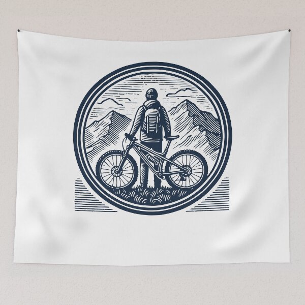Item preview, Mountainbike Adventure Bicycle Nature Retro designed and sold by LuminOrb.