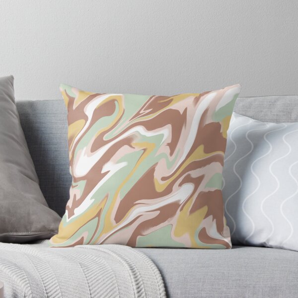 Item preview, Marbled Swirls in Beige, Brown, Light Green, Dark Yellow and White designed and sold by JulzPink.