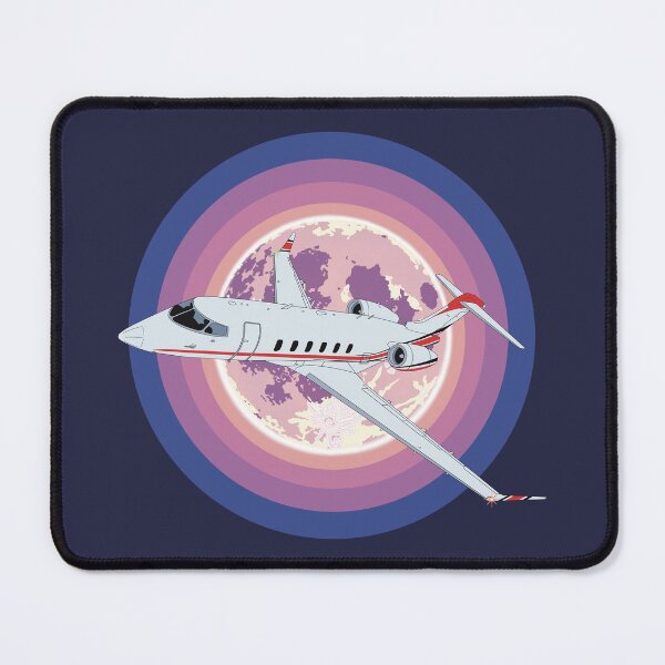 Item preview, Bombardier Challenger 350 Jet Night Flight Aviation Design designed and sold by skye-studio.