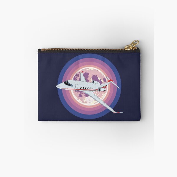 Item preview, Bombardier Challenger 350 Jet Night Flight Aviation Design   designed and sold by skye-studio.