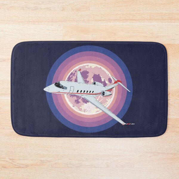 Item preview, Bombardier Challenger 350 Jet Night Flight Aviation Design   designed and sold by skye-studio.