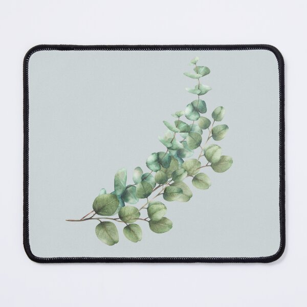 Item preview, Watercolor Eucalyptus plant branch with round leaves hand drawn floral illustration designed and sold by BartolArt.
