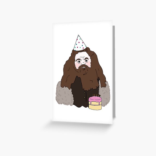 Item preview, Hagrid Happy Birthday Simple Design designed and sold by SketchesbyShane.