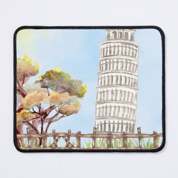 Item preview, Leaning Tower Watercolor designed and sold by Art-by-Terry.