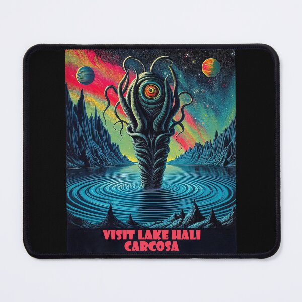 Item preview, LOVECRAFTIAN LAKE HALI, CARCOSA VINTAGE STYLE TRAVEL ADVERTISEMENT! designed and sold by CinemaObscura.