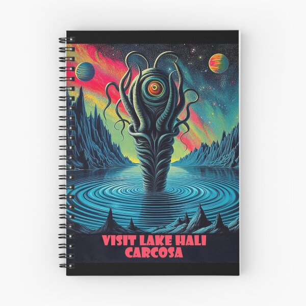 Item preview, LOVECRAFTIAN LAKE HALI, CARCOSA VINTAGE STYLE TRAVEL ADVERTISEMENT! designed and sold by CinemaObscura.