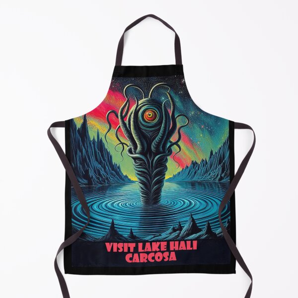 Item preview, LOVECRAFTIAN LAKE HALI, CARCOSA VINTAGE STYLE TRAVEL ADVERTISEMENT! designed and sold by CinemaObscura.