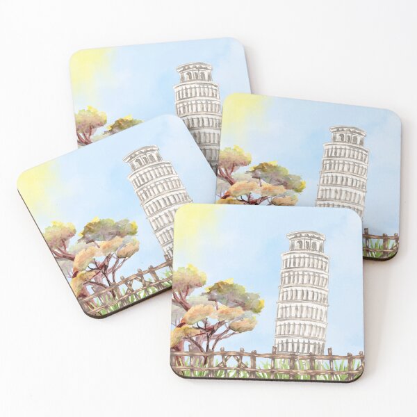 Item preview, Leaning Tower Watercolor designed and sold by Art-by-Terry.