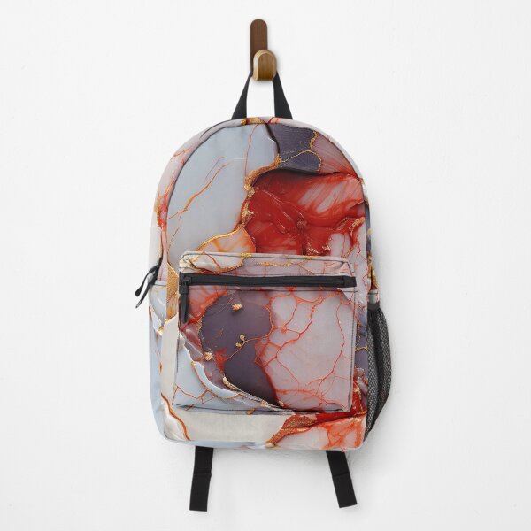 Item preview, Red abstract marble design #6 designed and sold by Jirka Svetlik, Studio Illuvision.