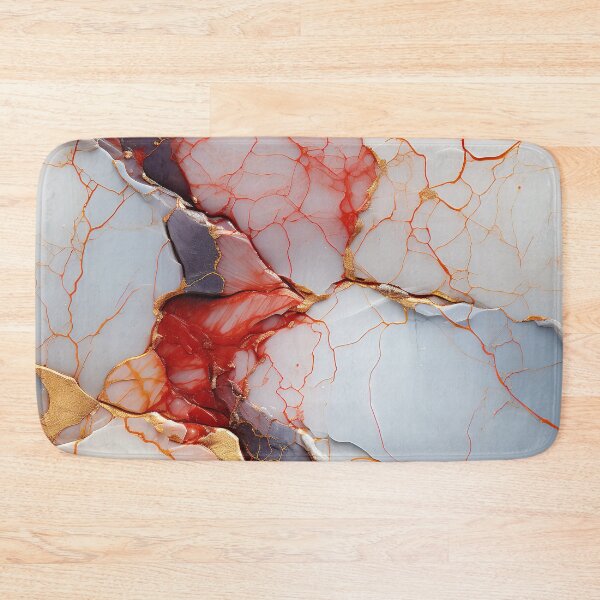 Item preview, Red abstract marble design #6 designed and sold by Jirka Svetlik, Studio Illuvision.