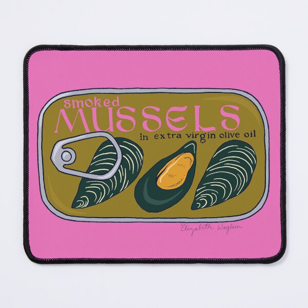 Item preview, Tin of Smoked Mussels designed and sold by Elizabeth Weglein.