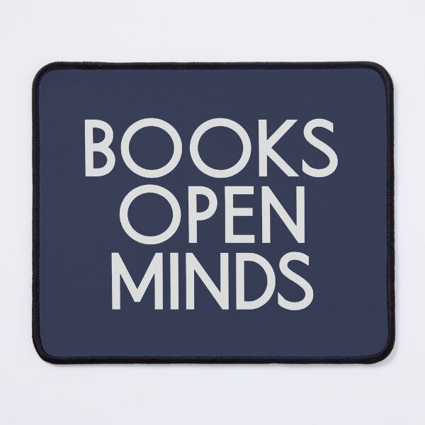 Item preview, Books Open Minds - Inspirational Reading Quote designed and sold by TheSassyNoble.