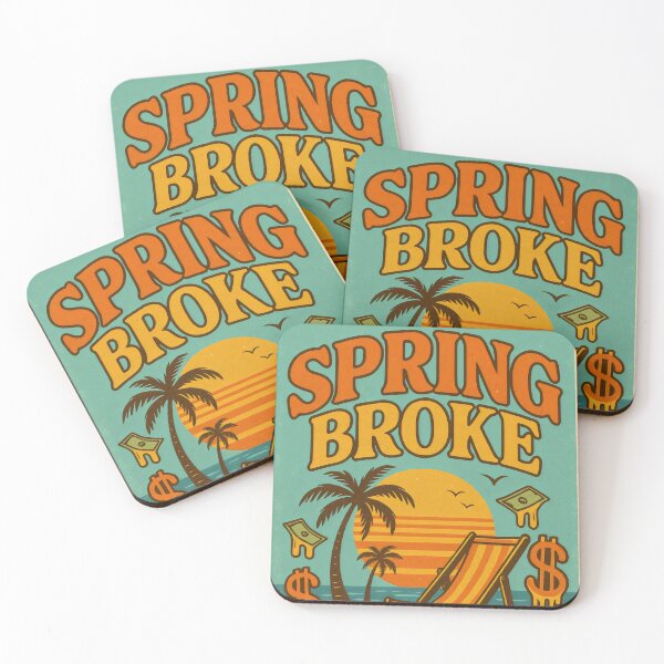 Item preview, Spring Broke – Retro Beach Vibes designed and sold by ShineEyePirate.