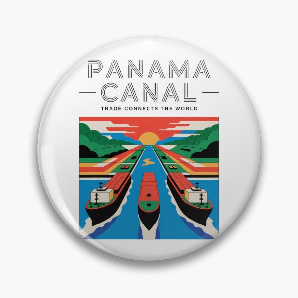 Item preview, Panama Canal T-Shirt – Retro Vintage Cargo Ships & Sunset | Trade Connects the World designed and sold by pod24.