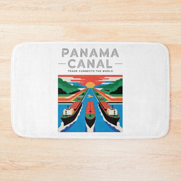 Item preview, Panama Canal T-Shirt – Retro Vintage Cargo Ships & Sunset | Trade Connects the World designed and sold by pod24.