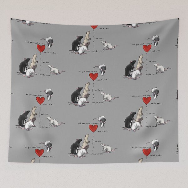 Item preview, All you need is love…and a rat or two! designed and sold by AnkersArt.