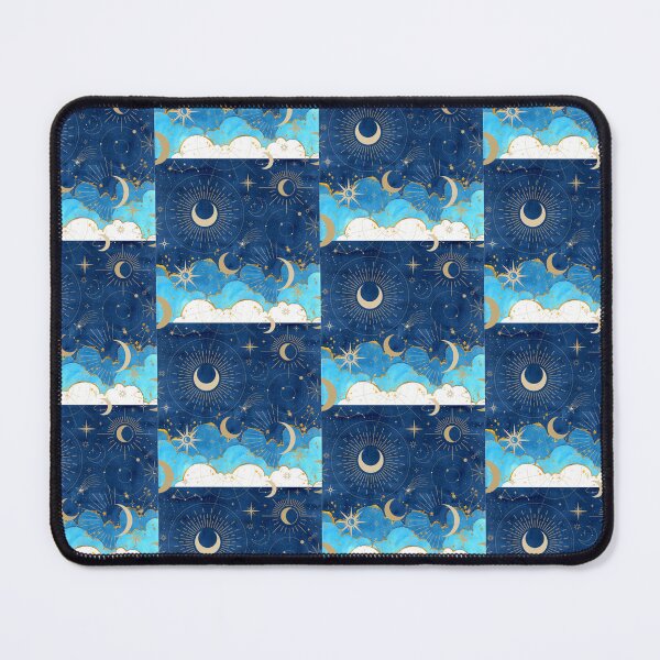 Item preview, Whimsigoth Clouds Sun Stars Crescent Moon Witchy designed and sold by WildWoodlandWitch.