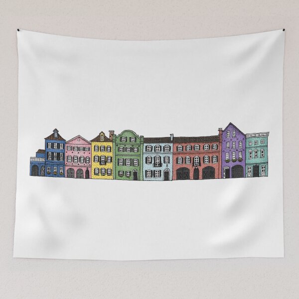 Item preview, Rainbow Row Charleston designed and sold by Elizabeth Weglein.