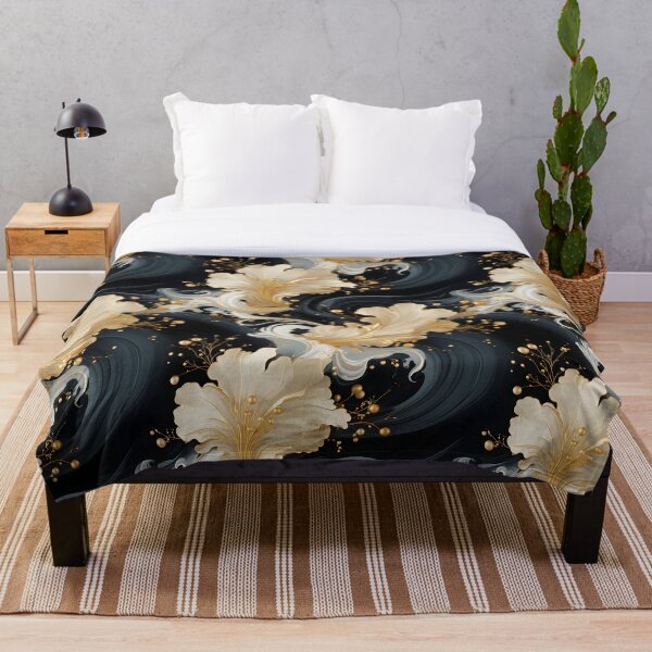 Item preview, Black gold marble #2 designed and sold by Jirka Svetlik, Studio Illuvision.