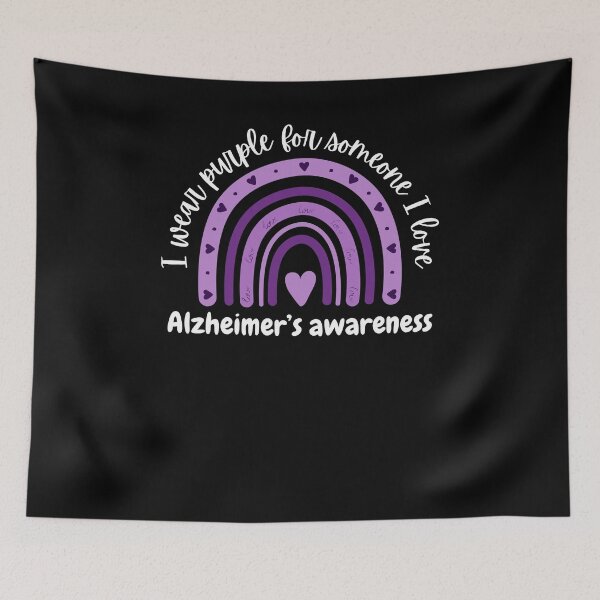 Item preview, I wear purple for someone I love Alzheimer's awareness cute designed and sold by snowry.