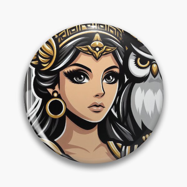 Item preview, Athena & the Owl – Urban Cartoon Mythology designed and sold by Roberta Calabrese.