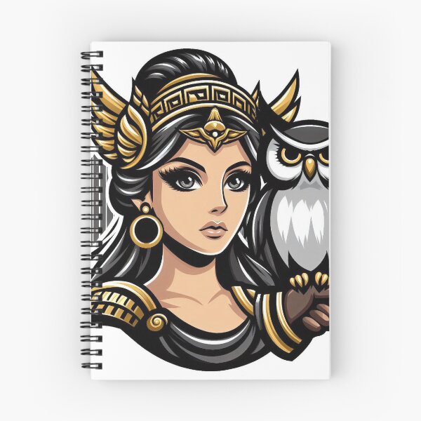 Item preview, Athena & the Owl – Urban Cartoon Mythology designed and sold by Roberta Calabrese.