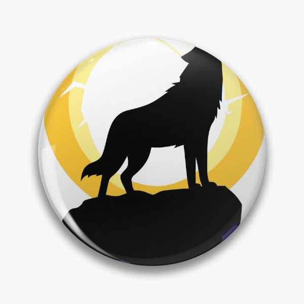 Item preview, Silhouette of a Howling Wolf with Geometric Shards and Full Moon designed and sold by Creative88Art.
