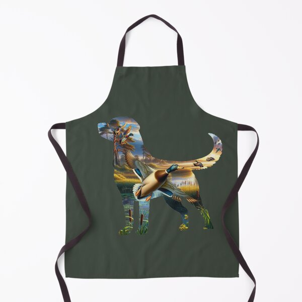 Item preview, Labrador Retriever Silhouette with Flying Mallards and Wood Ducks designed and sold by LifeCrush.