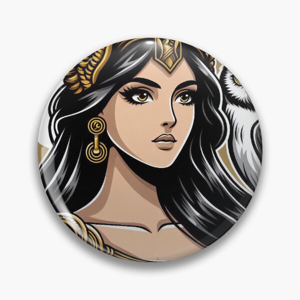 Item preview, Athena & the Owl – Urban Cartoon Mythology designed and sold by Roberta Calabrese.