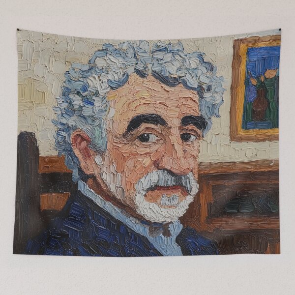 Item preview, Gabriel Garcia Marquez | Post-impressionist painting style designed and sold by ComicsFactory.