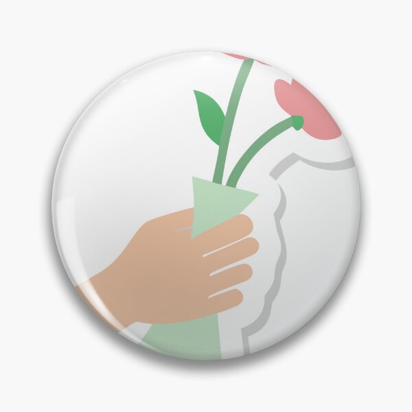 Item preview, Minimalistic Illustration of Hand Holding Vase with Pink Flowers designed and sold by Creative88Art.