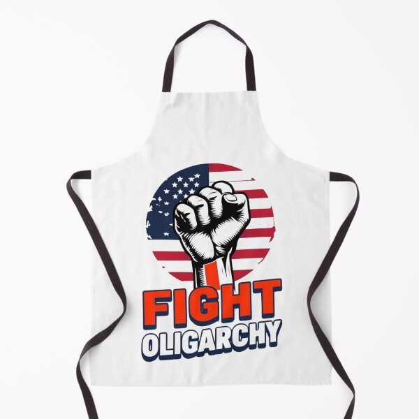 Item preview, Stylized Clenched Fist Against American Flag – Stand Against Oligarchy & Fight for Justice designed and sold by Colorful-Garden.
