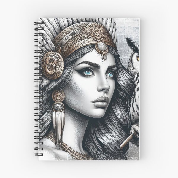 Item preview, Athena & the Owl – Urban Cartoon Mythology designed and sold by Roberta Calabrese.