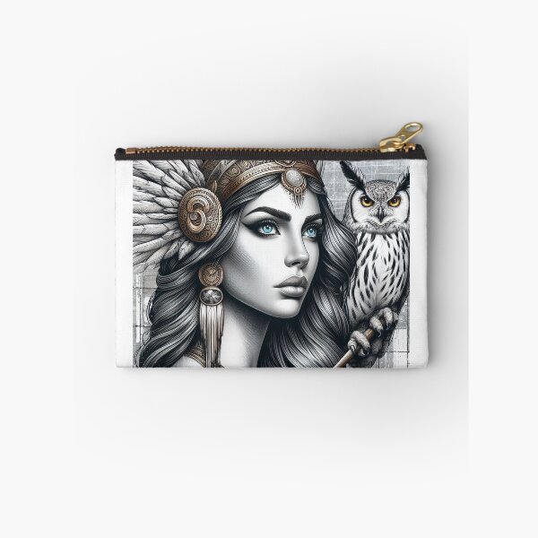 Item preview, Athena & the Owl – Urban Cartoon Mythology designed and sold by Roberta Calabrese.