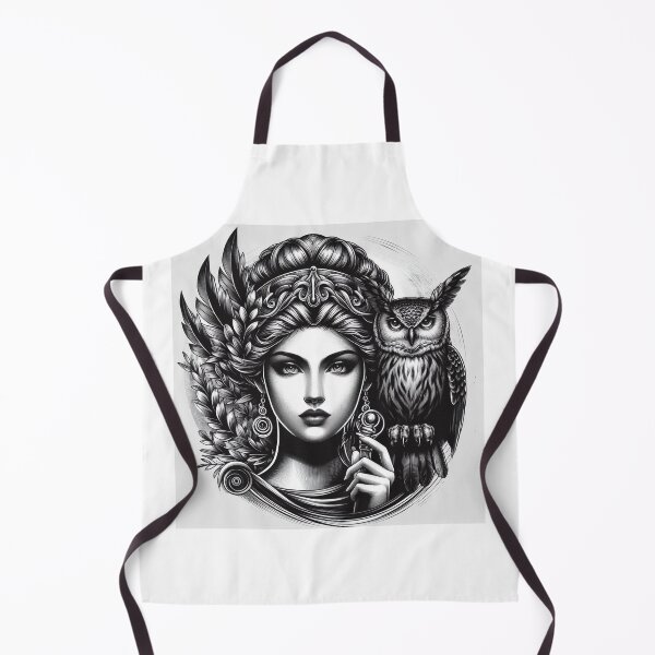 Item preview, Athena & the Owl – Urban Cartoon Mythology designed and sold by Roberta Calabrese.