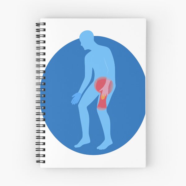 Item preview, Illustration of Human Figure Highlighting Hip Joint Pain designed and sold by Creative88Art.