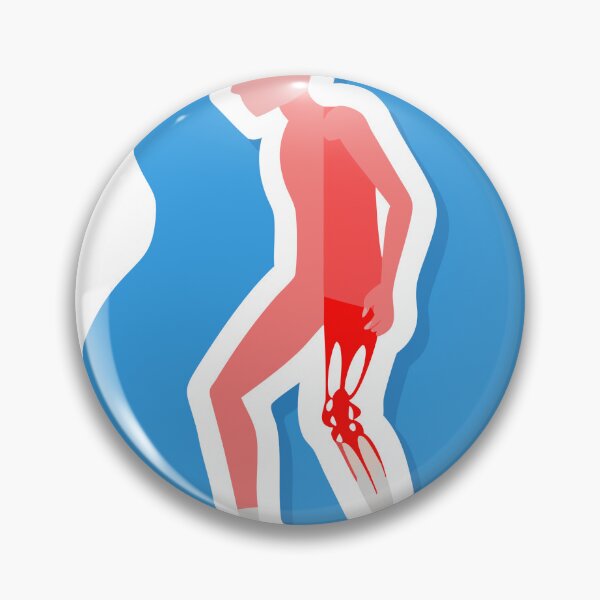 Item preview, Stylized Illustration of a Human Figure Highlighting Leg Pain designed and sold by Creative88Art.