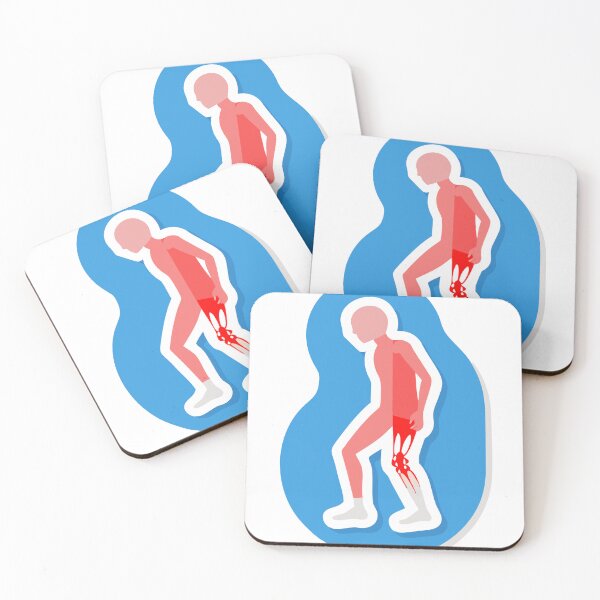 Item preview, Stylized Illustration of a Human Figure Highlighting Leg Pain designed and sold by Creative88Art.