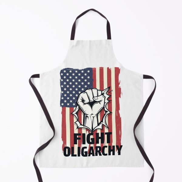 Item preview, Stylized Clenched Fist Against American Flag – Stand Against Oligarchy & Fight for Justice designed and sold by Colorful-Garden.