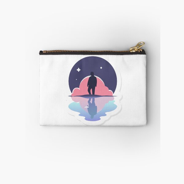 Item preview, Silhouette on Reflective Surface with Gradient Night Sky and Stars designed and sold by Creative88Art.