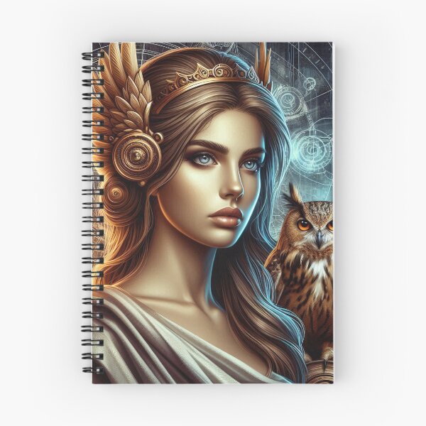 Item preview, Athena & the Owl – Urban Cartoon Mythology designed and sold by Roberta Calabrese.
