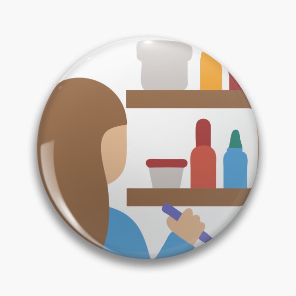 Artikelvorschau, Minimalistische Illustration einer Person mit braunem Haar und Holzregal entworfen und verkauft von Creative88Art.