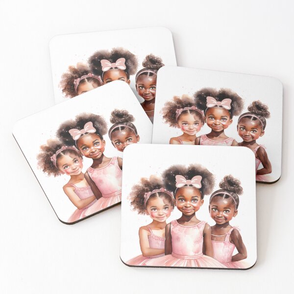 Item preview, Graceful Black Girl Ballerinas in Elegant Poses - Inspiring Dance Art designed and sold by WHDProduction45.