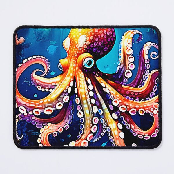 Item preview, Colorful Octopus View Design designed and sold by Health And Fitness Posts e-Store.