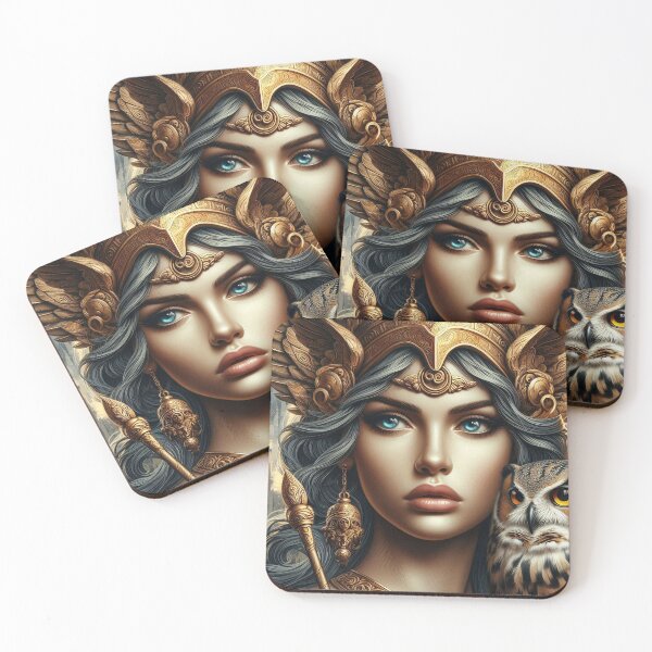Item preview, Athena & the Owl – Urban Cartoon Mythology designed and sold by Roberta Calabrese.