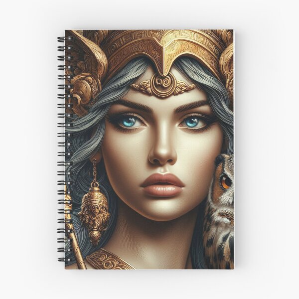 Item preview, Athena & the Owl – Urban Cartoon Mythology designed and sold by Roberta Calabrese.