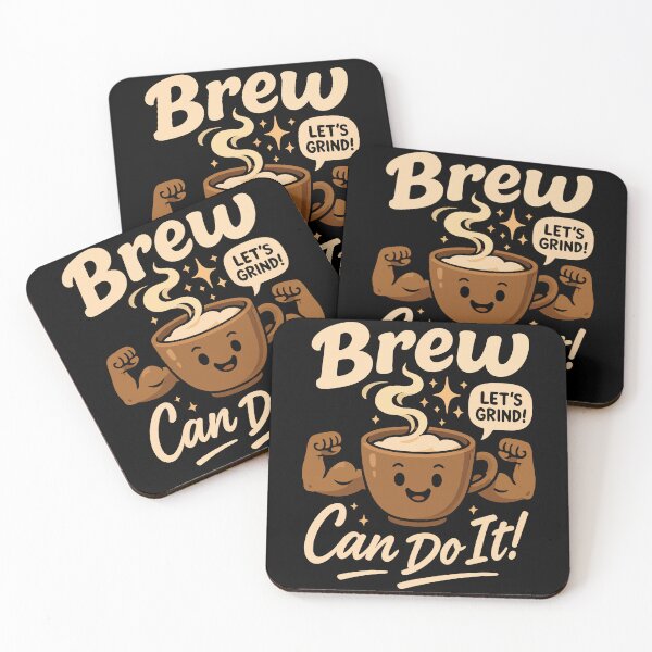 Item preview, Brew Can Do It Coffee Motivation Quote designed and sold by creaty-designs.