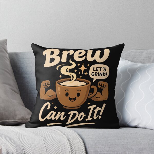 Item preview, Brew Can Do It Coffee Motivation Quote designed and sold by creaty-designs.