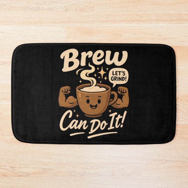 Item preview, Brew Can Do It Coffee Motivation Quote designed and sold by creaty-designs.