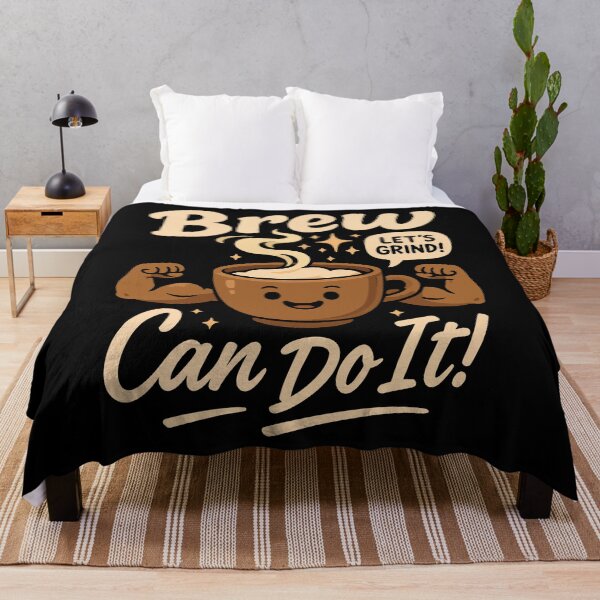 Item preview, Brew Can Do It Coffee Motivation Quote designed and sold by creaty-designs.